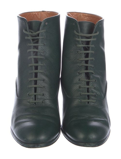 Robert Clergerie Leather Lace-Up Boots
