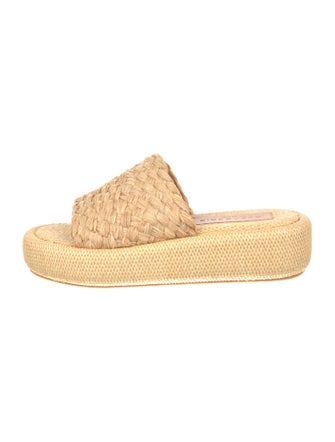 Robert Clergerie Straw Braided Accents Espadrilles