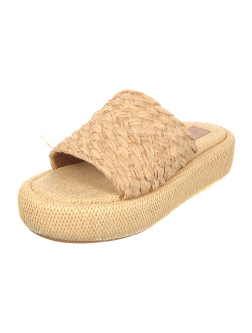 Robert Clergerie Straw Braided Accents Espadrilles