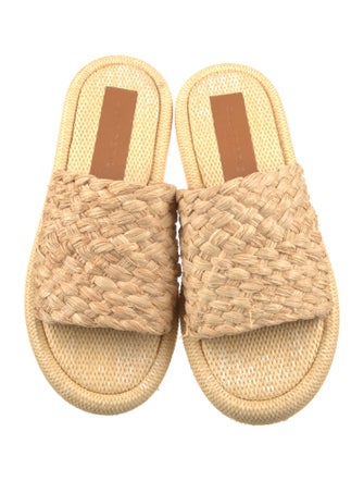 Robert Clergerie Straw Braided Accents Espadrilles