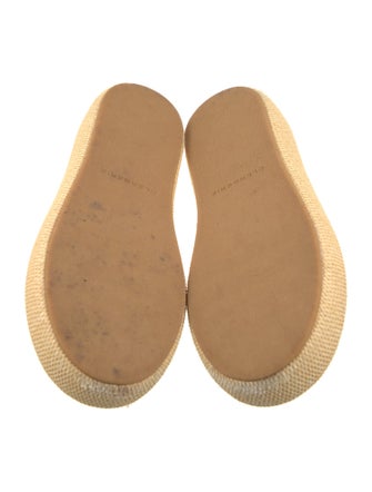 Robert Clergerie Straw Braided Accents Espadrilles