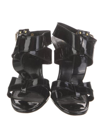 Robert Clergerie Patent Leather Gladiator Sandals