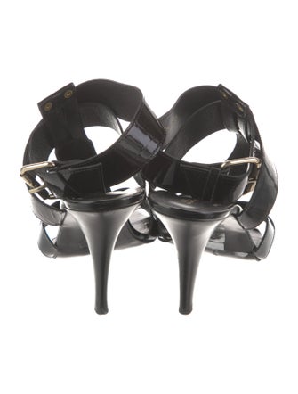 Robert Clergerie Patent Leather Gladiator Sandals