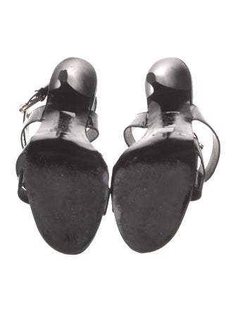 Robert Clergerie Patent Leather Gladiator Sandals