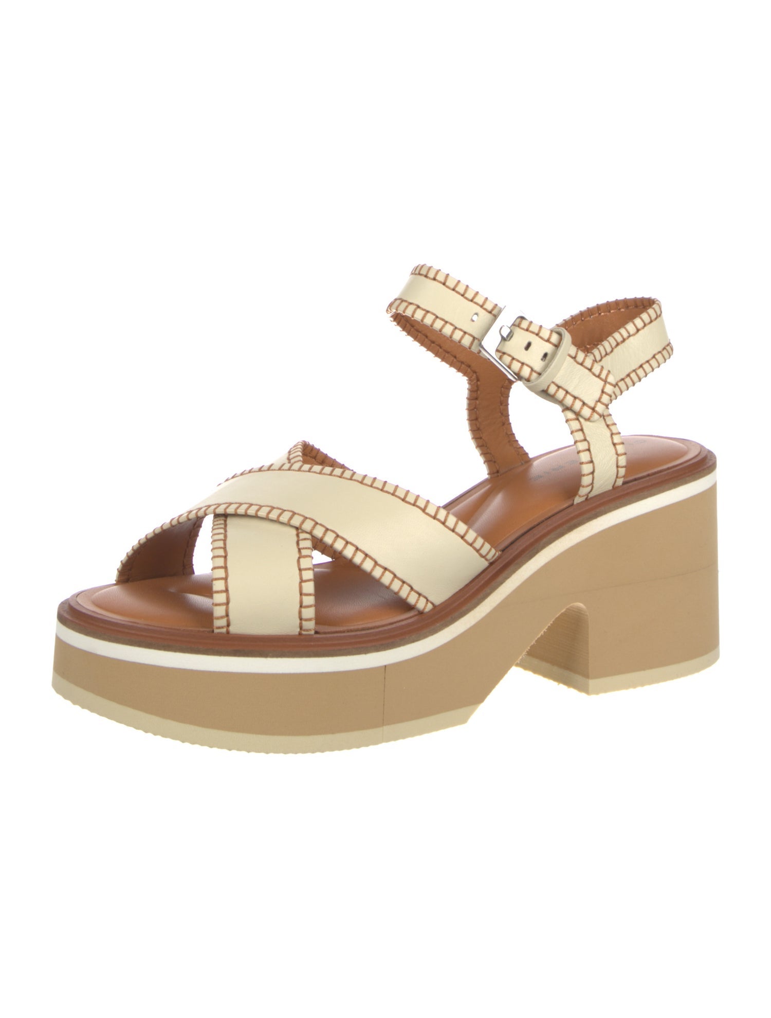 Robert Clergerie Leather Slingback Sandals w/ Tags