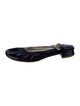 Robert Clergerie Leather Bow Accents Ballet Flats