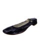Robert Clergerie Leather Bow Accents Ballet Flats