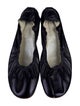Robert Clergerie Leather Bow Accents Ballet Flats