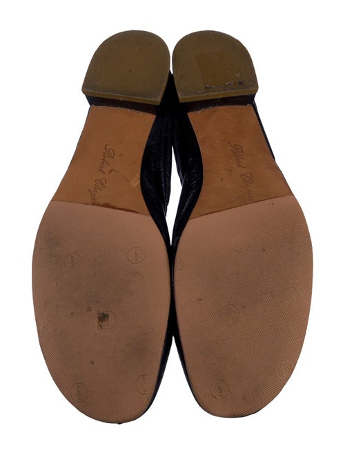Robert Clergerie Leather Bow Accents Ballet Flats