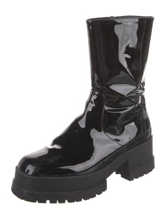 Robert Clergerie Patent Leather Combat Boots
