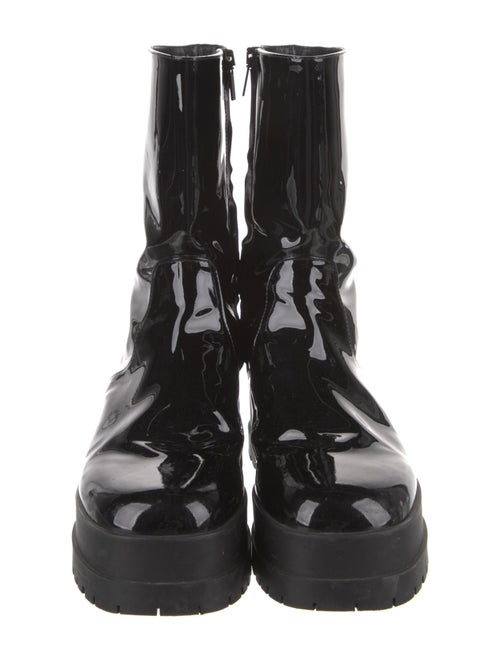Robert Clergerie Patent Leather Combat Boots