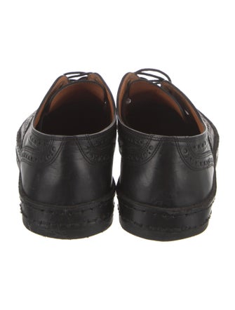 Robert Clergerie Leather Lasercut Accents Oxfords