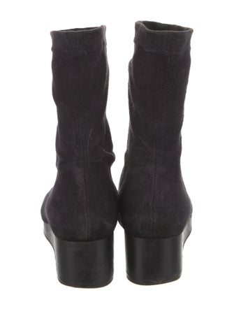 Robert Clergerie Suede Sock Boots