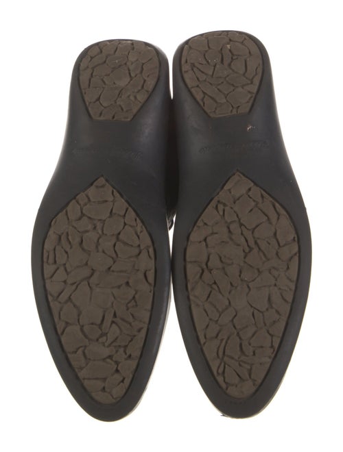 Robert Clergerie Leather Fur Trim Lace-Up Boots