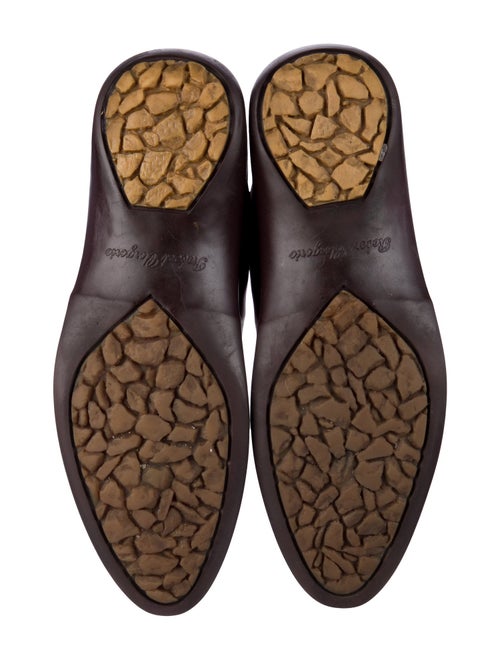 Robert Clergerie Leather Colorblock Pattern Lace-Up Boots