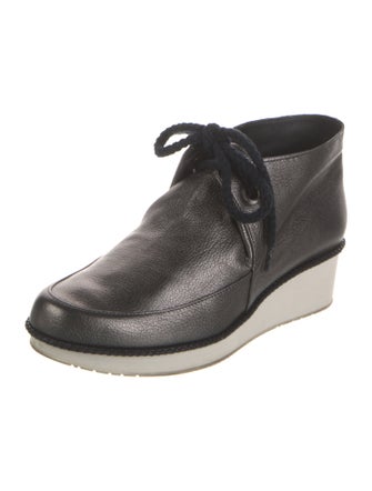 Robert Clergerie Leather Lace-Up Boots