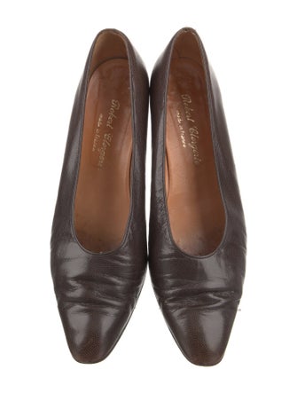 Robert Clergerie Leather Animal Print Pumps