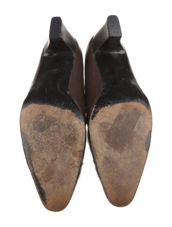 Robert Clergerie Leather Animal Print Pumps