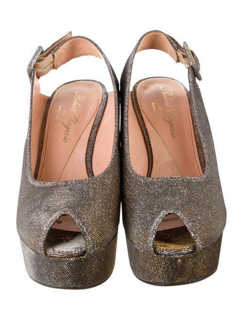 Robert Clergerie Glitter Slingback Sandals