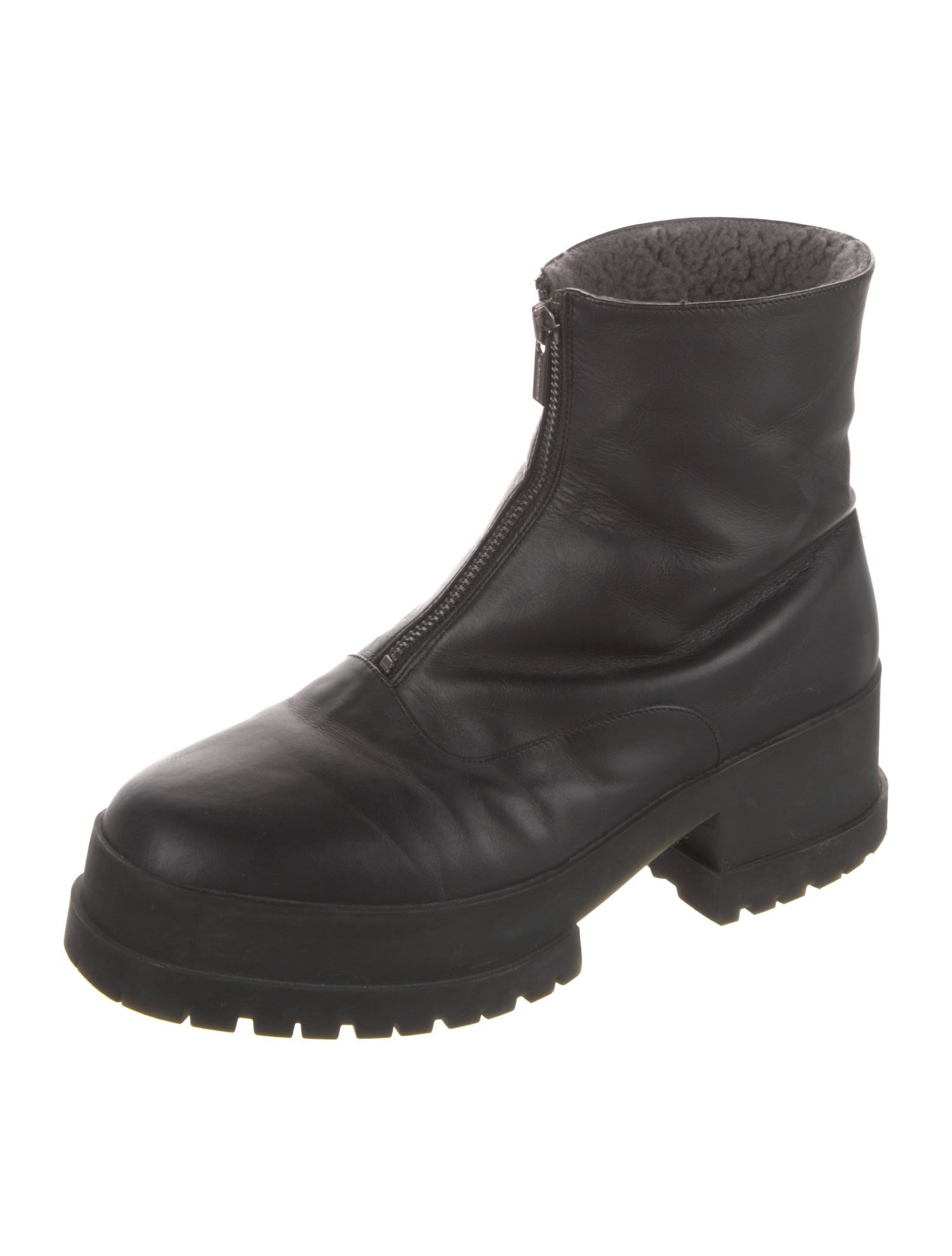 Robert Clergerie Leather Combat Boots