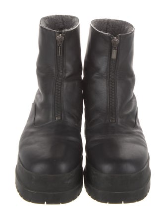 Robert Clergerie Leather Combat Boots