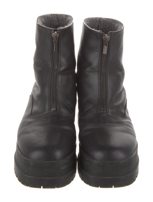Robert Clergerie Leather Combat Boots