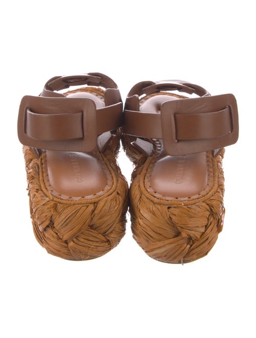 Robert Clergerie Raffia Gladiator Sandals