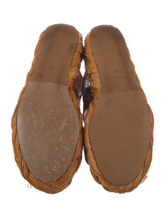 Robert Clergerie Raffia Gladiator Sandals