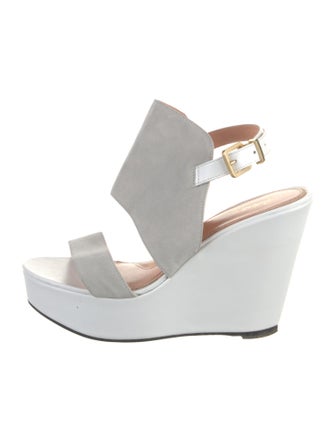 Robert Clergerie Suede Slingback Sandals