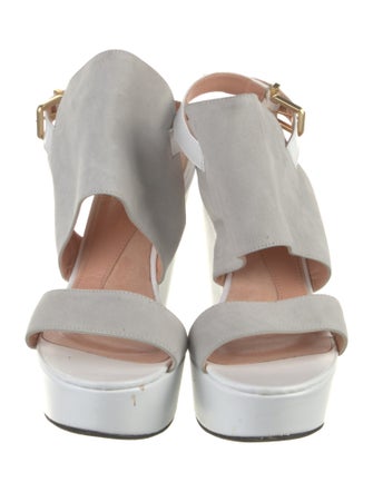 Robert Clergerie Suede Slingback Sandals