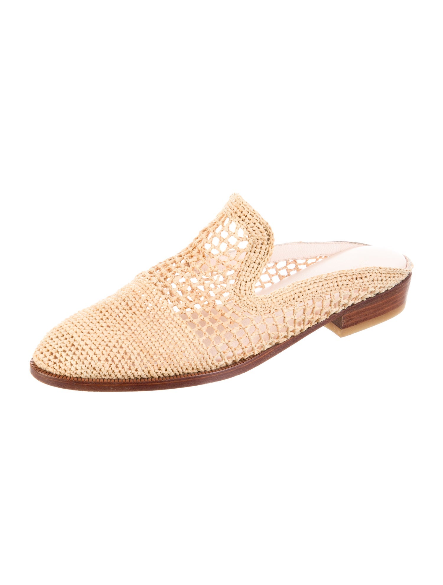 Robert Clergerie Raffia Mules