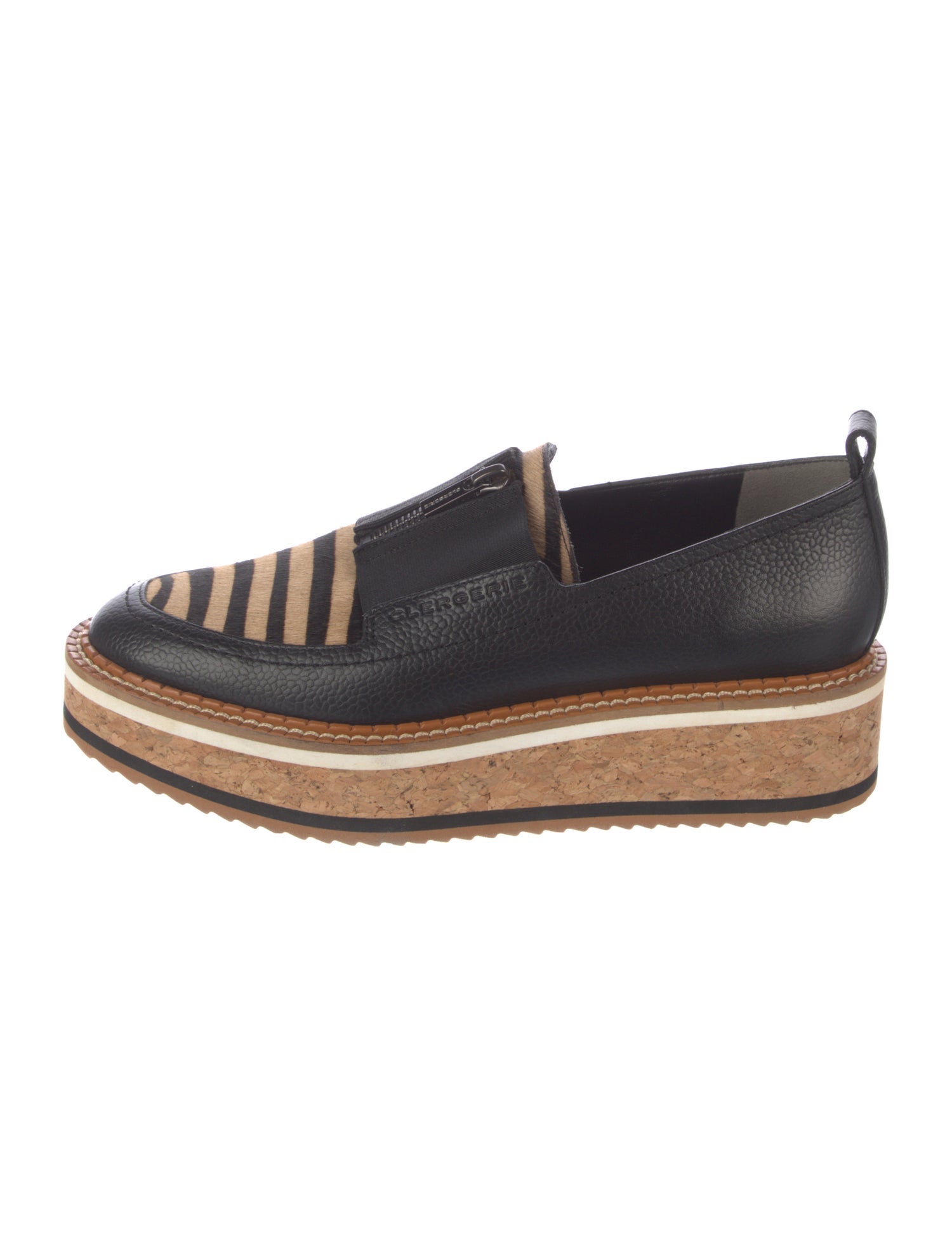 Robert Clergerie Leather Striped Loafers