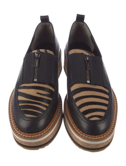 Robert Clergerie Leather Striped Loafers
