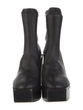 Robert Clergerie Leather Sock Boots