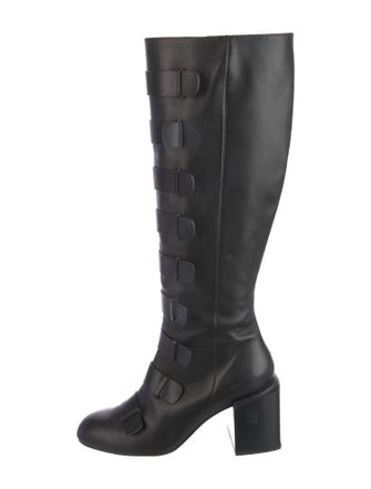 Robert Clergerie Leather Riding Boots