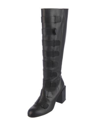 Robert Clergerie Leather Riding Boots