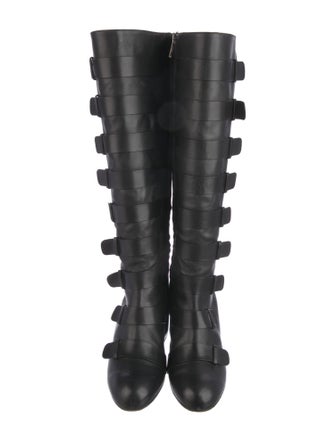 Robert Clergerie Leather Riding Boots