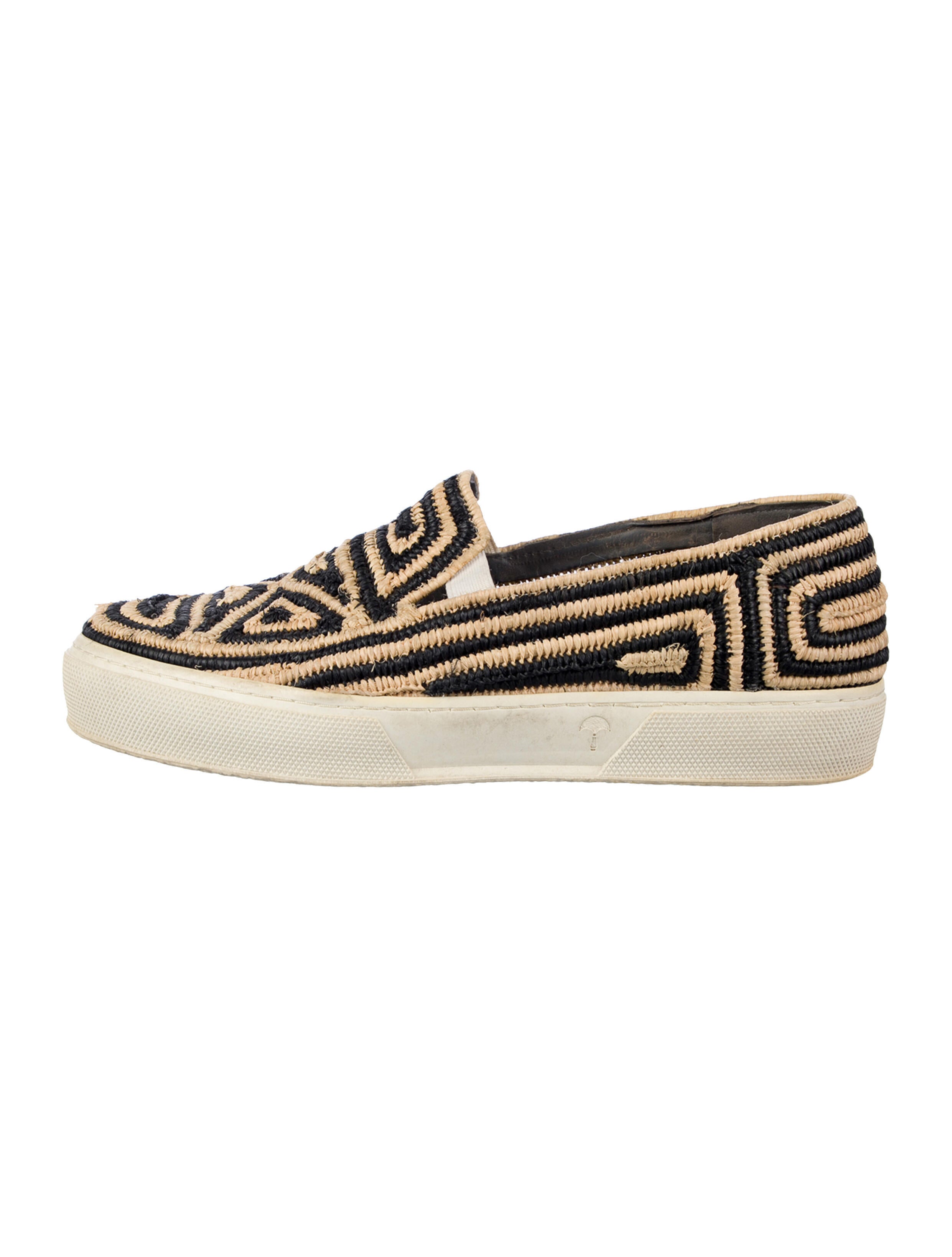 Robert Clergerie Straw Printed Espadrilles