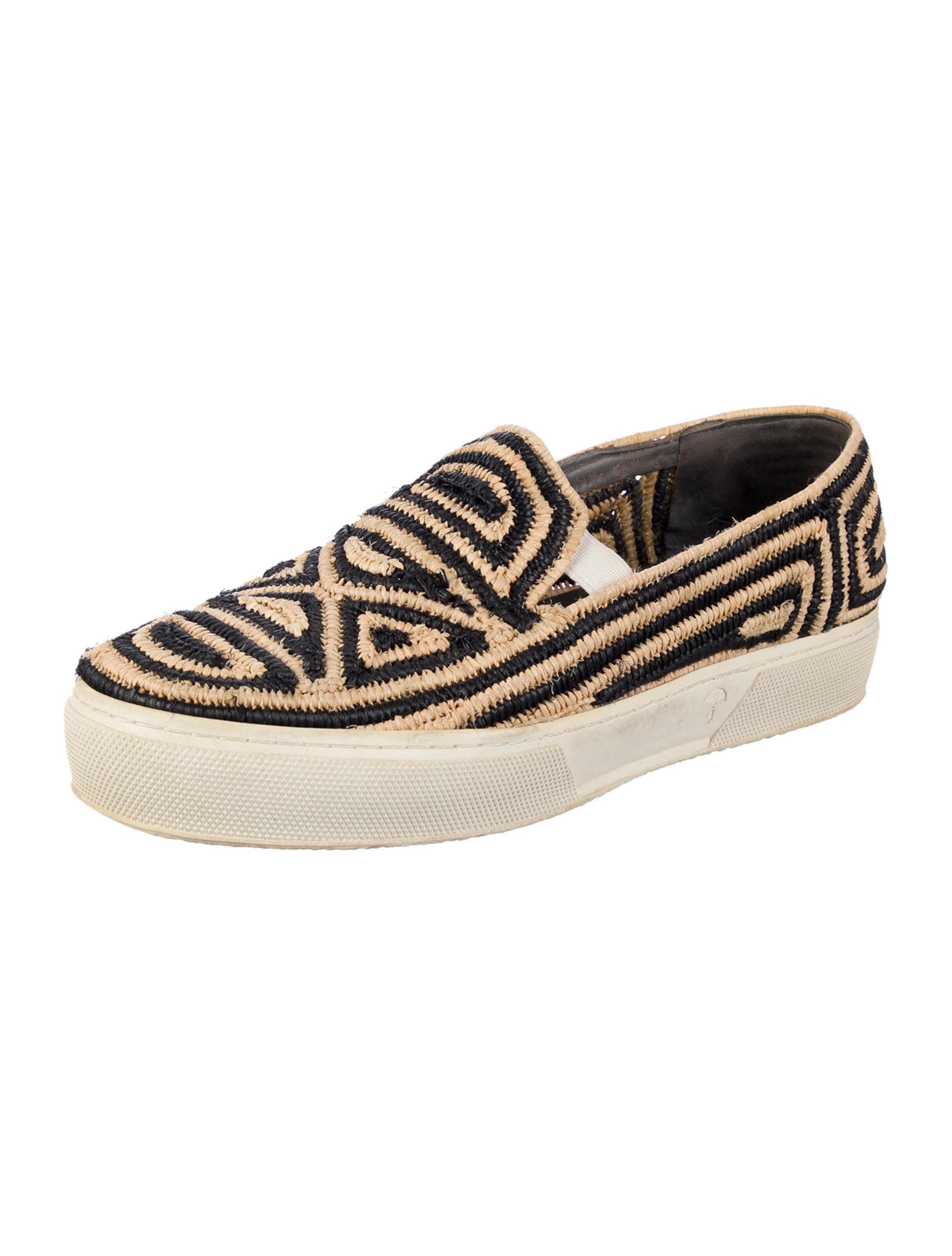 Robert Clergerie Straw Printed Espadrilles