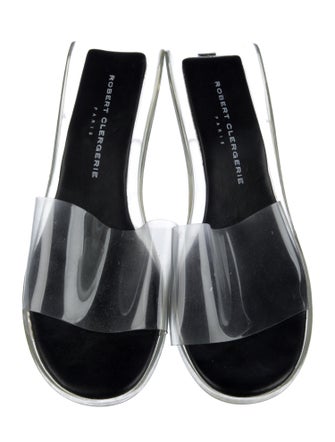 Robert Clergerie Leather Slides