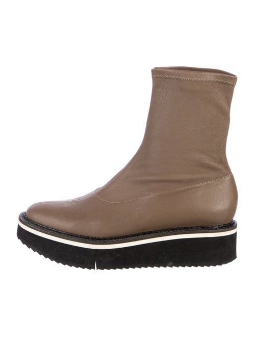 Robert Clergerie Leather Colorblock Pattern Chelsea Boots