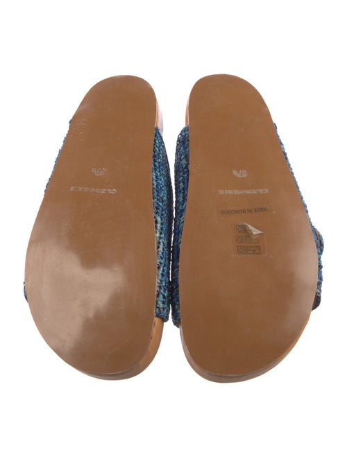 Robert Clergerie Raffia Slides