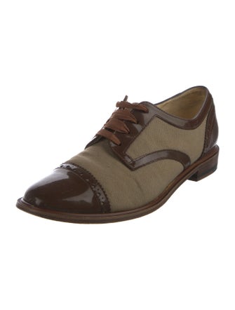 Robert Clergerie Leather Printed Oxfords