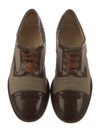 Robert Clergerie Leather Printed Oxfords