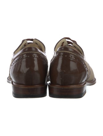 Robert Clergerie Leather Printed Oxfords