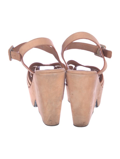 Robert Clergerie Suede Mesh Accents Sandals