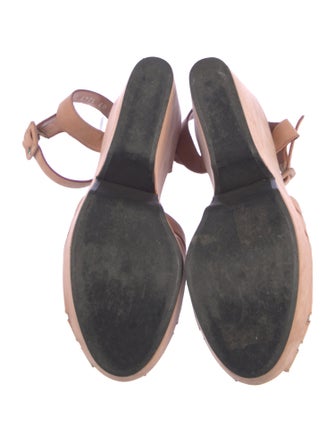 Robert Clergerie Suede Mesh Accents Sandals