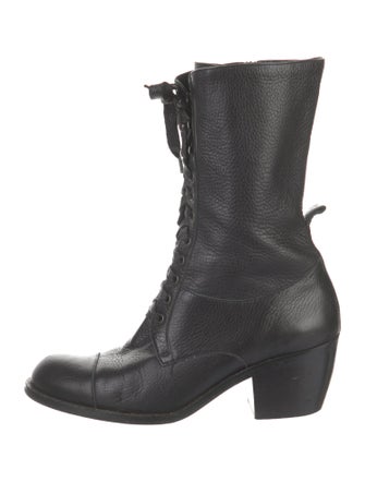 Robert Clergerie Leather Combat Boots