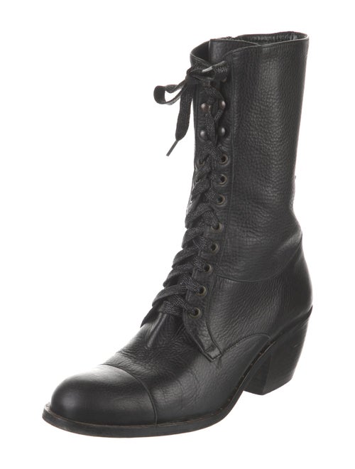 Robert Clergerie Leather Combat Boots