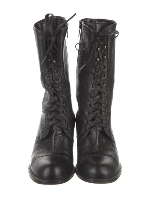 Robert Clergerie Leather Combat Boots